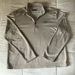CALLAWAY quarter zip pullover very soft size Large super comfy
